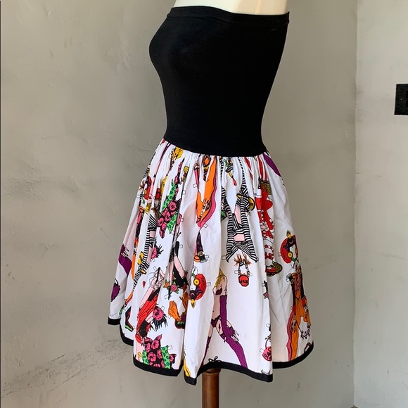 Vintage Betsey Johnson Punk Paper-doll Dress Size L - Picture 5 of 8